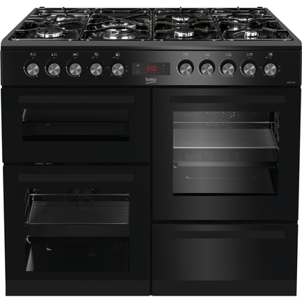 Beko 100cm Double Oven Dual Fuel Range Cooker - KDVF100K