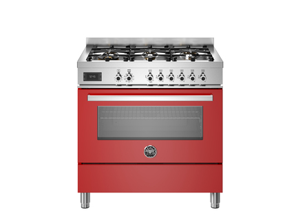 Bertazzoni 90cm Single Dual Fuel Cooker - PRO96L1EROT