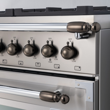Bertazzoni Black Nickel Heritage Premium Trim Set - DSHERTKHSB