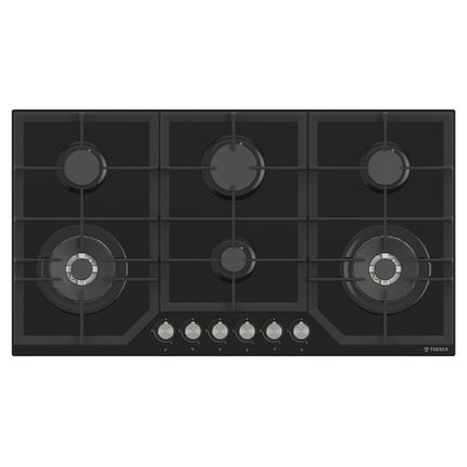 Teknix 90cm 6 Burner Gas Hob - BITK290GH6B