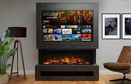 Flamerite Hollis Media Wall - Hollis 1300