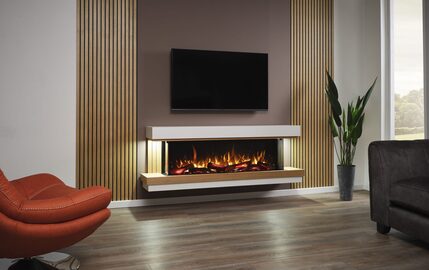 Flamerite Wall Mounted Electric Fire - Elara 1000