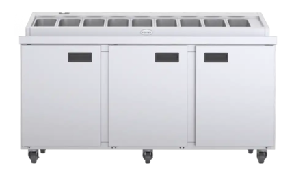Foster 172cm Commercial 3 Door Refrigerated Prep Counter - FPS3HR-15-153
