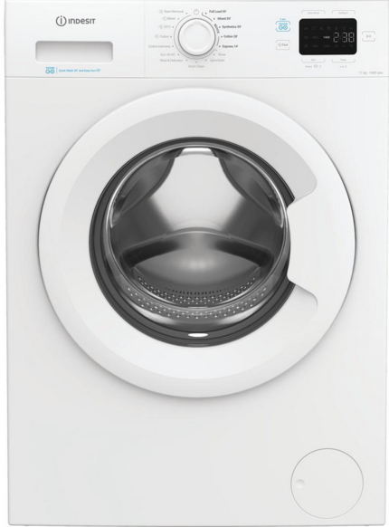 Indesit 11kg 1400 Spin Washing Machine - IP1146PUSHGOUK