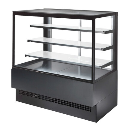Sterling Pro 120cm Freestanding Refrigerated Patisserie Display Counter - EVOK120-BLACK-R290A