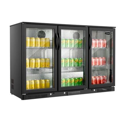 Sterling Pro 133.5cm Triple Door Bottle Cooler - SP3HC-BH