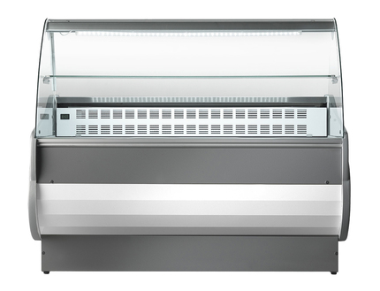 Sterling Pro 200cm Curved Glass Serveover Counter - SALINA80-200VCC