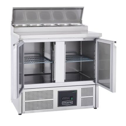 Sterling Pro 90cm 2 Door Pizza Preparation Counter - SPU200PZ
