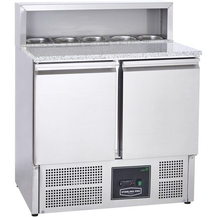 Sterling Pro 90cm Commercial 2 Door Pizza Prep Counter - SPU902PZ