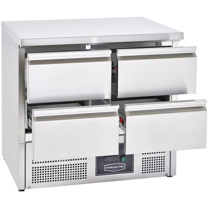 Sterling Pro 90cm Undermounted Fridge Counter - SPU201-4D