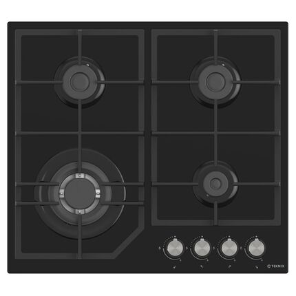 Teknix 60cm 4 Burner Gas Hob - BITK260GHB