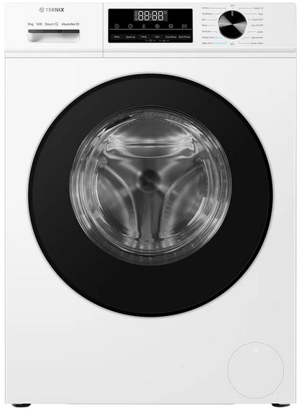 Teknix 8kg 1400 Spin Washing Machine - TK3W814XW