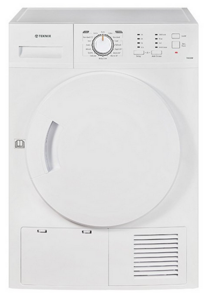 Teknix 8kg Condenser Tumble Dryer - TKC8W