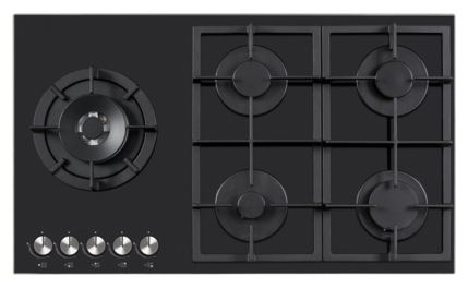 Teknix 90cm Gas On Glass Hob - SCGH945BG
