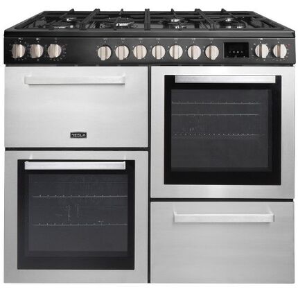Tesla 100cm Dual Fuel Cooker - T100MCDFRCSS
