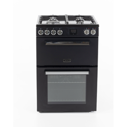 Tesla 60cm Dual Fuel Double Oven Cooker - TMRDF60B