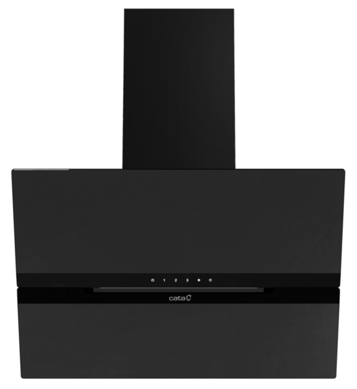 Cata 60cm Angled Chimney Hood - CATAGM60MB 0
